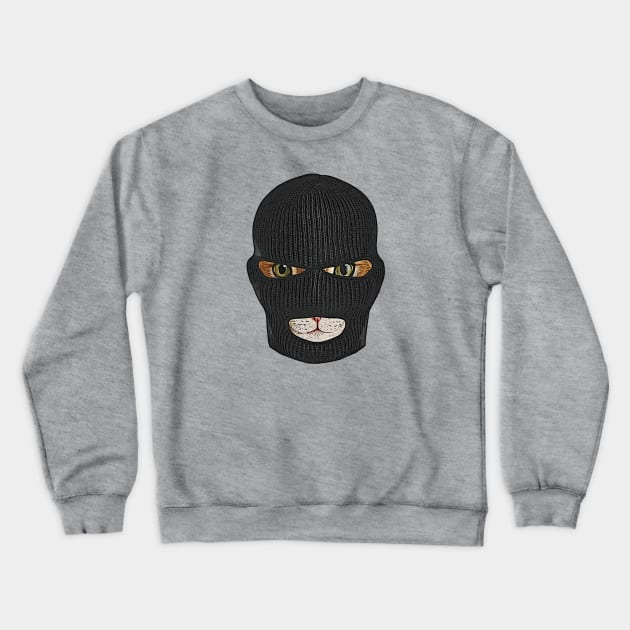 Cat Burglar Crewneck Sweatshirt by justnclrk